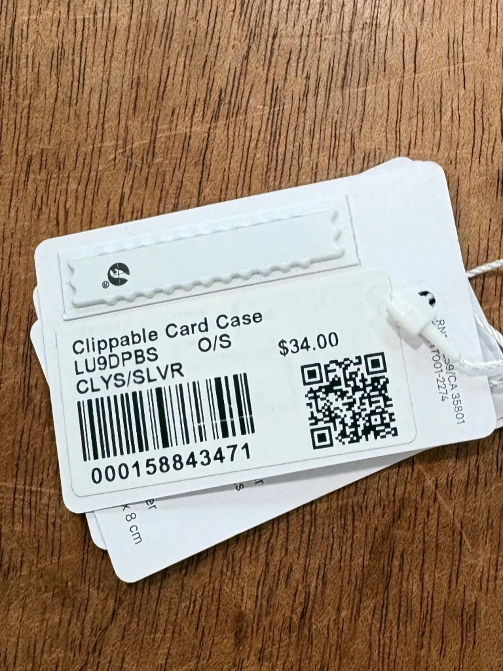 Lululemon Clippable card case Calypso pink